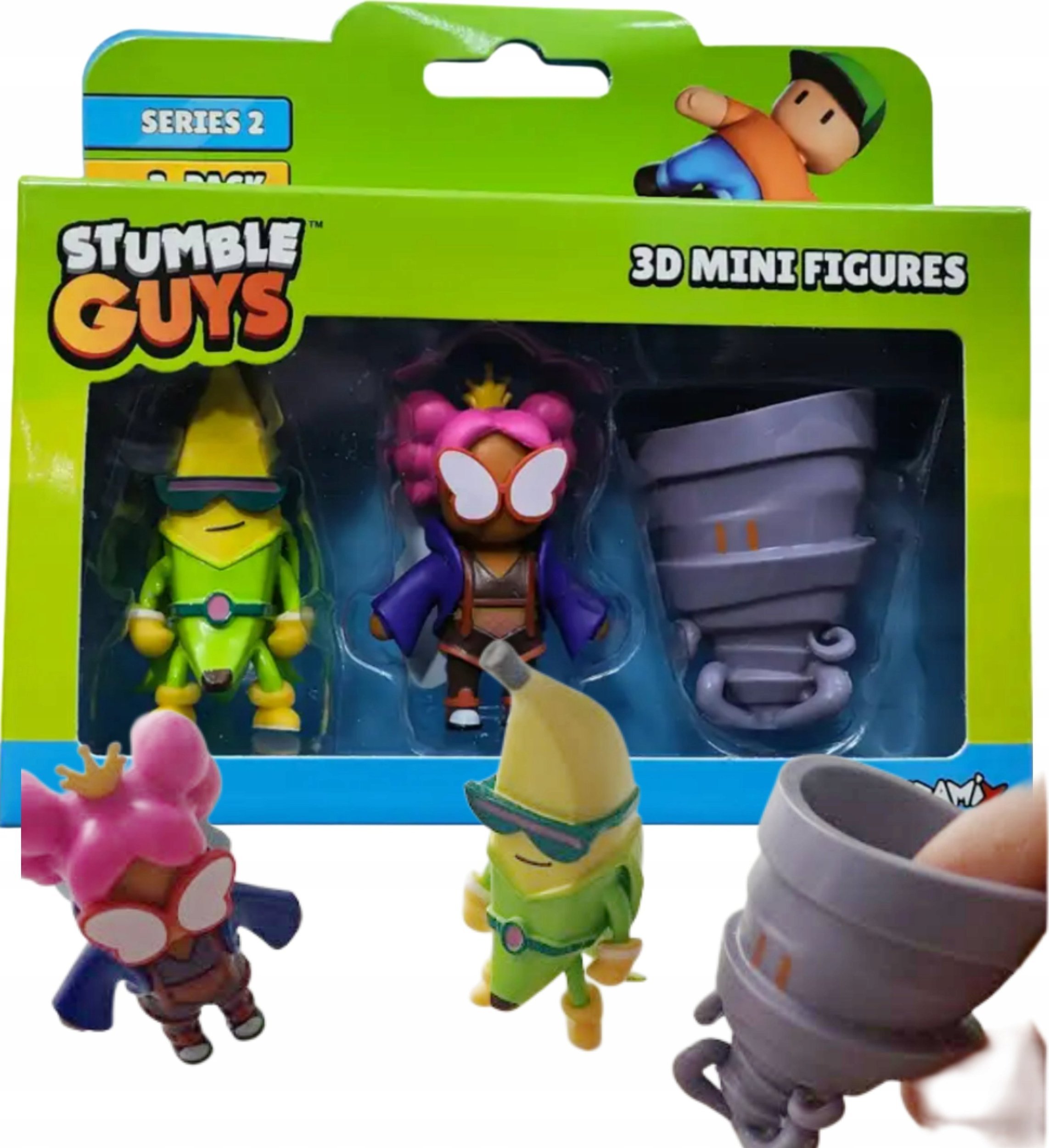 Figurka Dante Stumple Guys Opakowanie windowbox z 3 figurkami