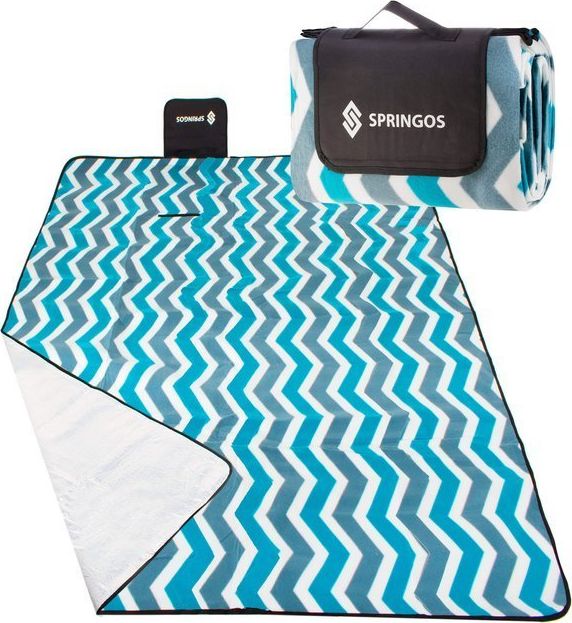 Springos Koc piknikowy plażowy biwak 200x160 springos mata