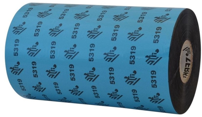 Wax Ribbon, 89mmx450m (3.5inx1476ft), 5319; Performance, 25mm (1in) core, 6/box