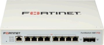 Switch Fortinet FORTINET FS-108F L2 Switch - 8 x GE RJ45 jungtys 2 x GE SFP Fanless 12V/3A power adapter of input voltage 100