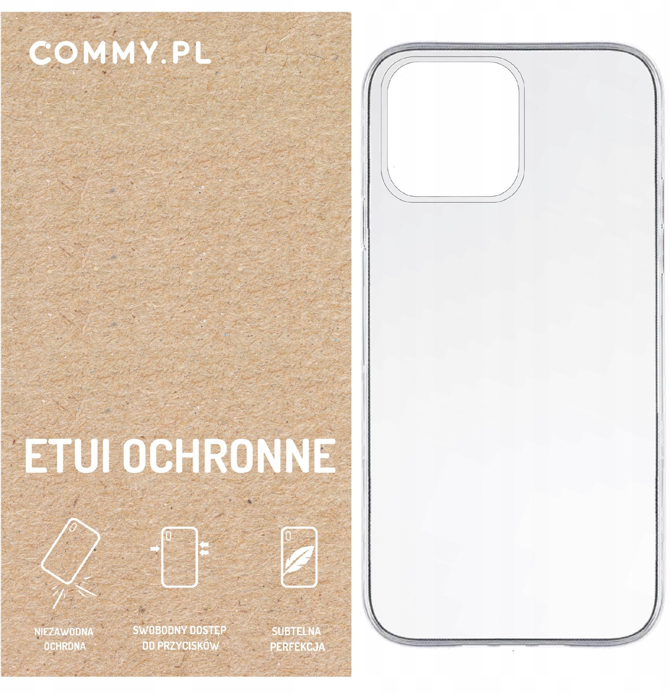 Przezroczyste etui COMMY Slim 2 mm - styl i ochrona dla iPhone 16 PRO MAX