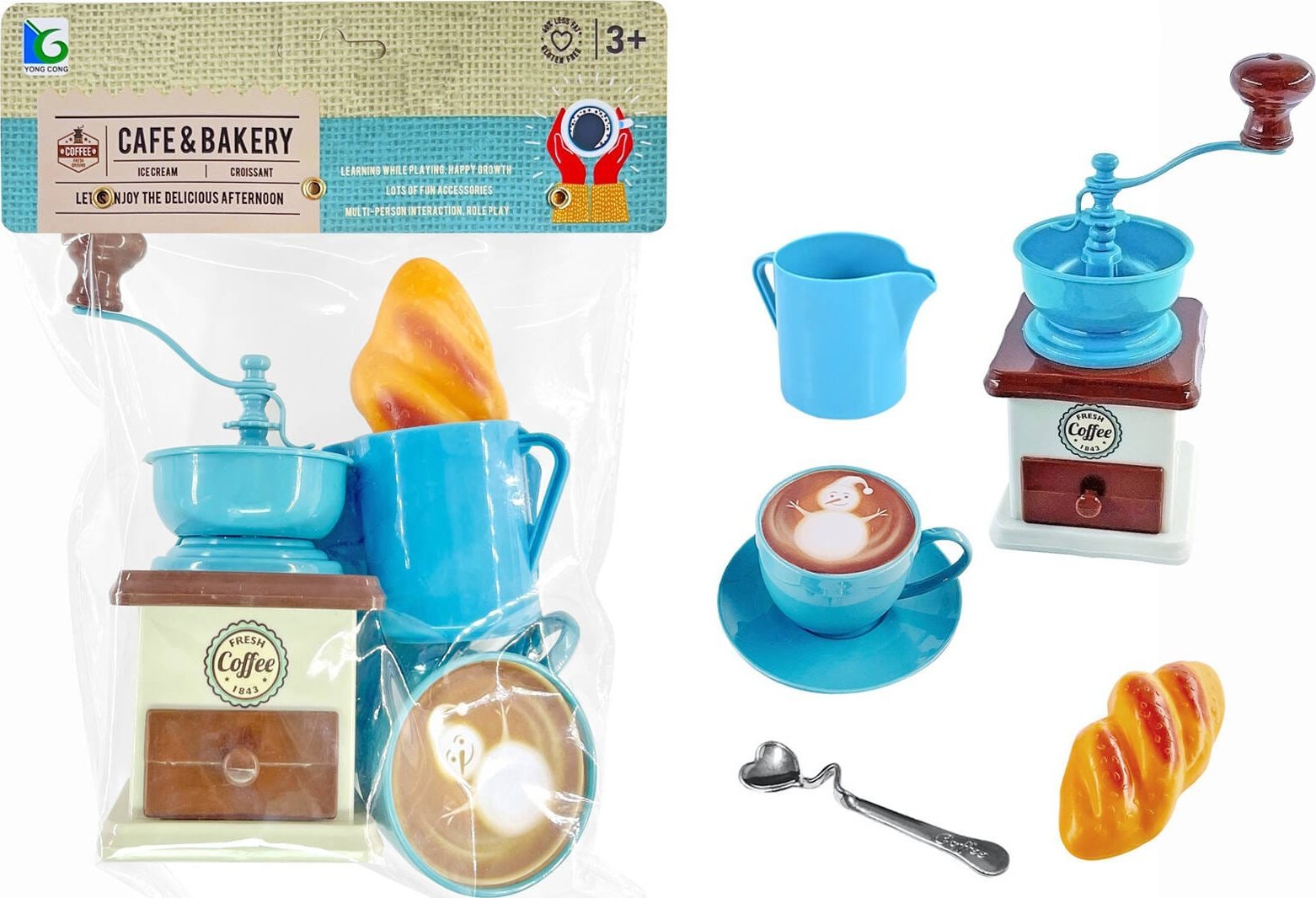 Trifox MŁYNEK DO KAWY ZESTAW NACZYŃ 6 ELEMENTÓW 1szt