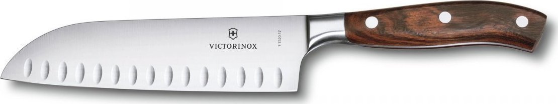 Nóż Santoku, ryflowane ostrze, 17 cm 7.7320.17G Grand Matre Rosewood Collection Victorinox
