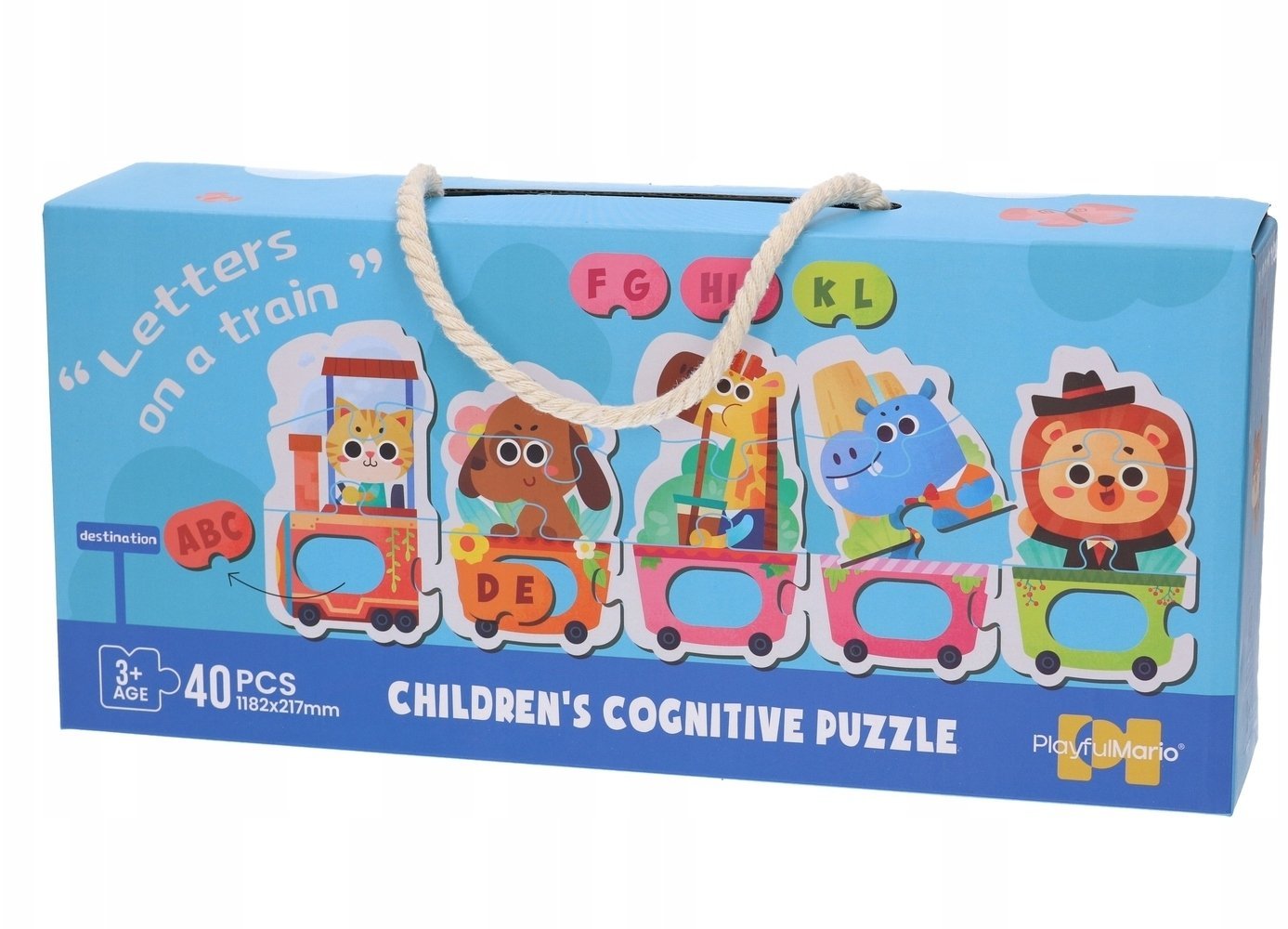 Układanka puzzle-pociąg 40el G210427 91165