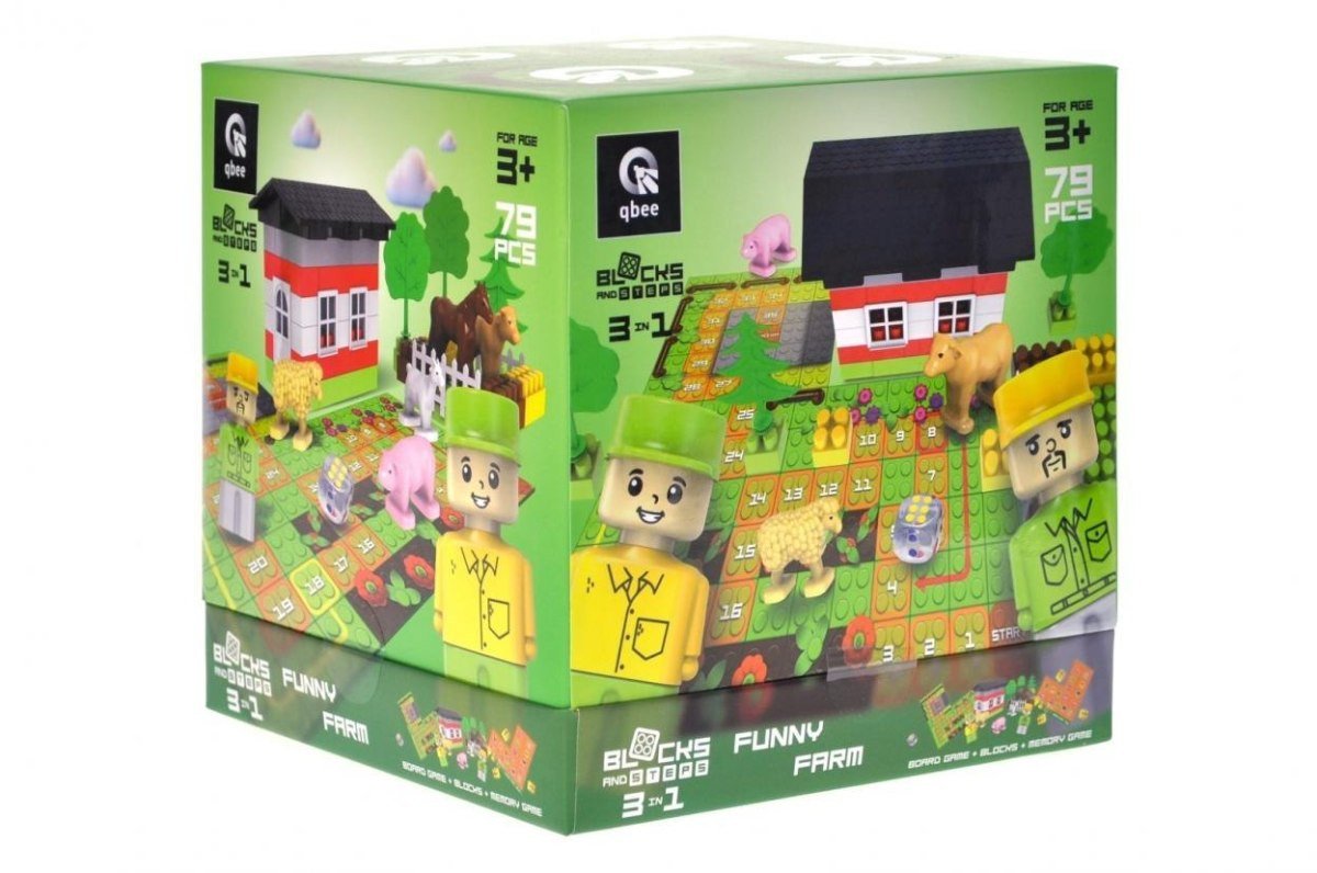 Klocki konstrukcyjne Block&Steps Wesoła farma