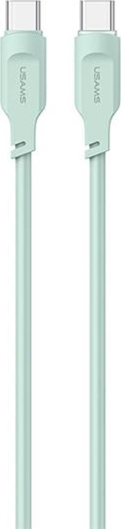 Kabel USB Usams USB-C - USB-C 1.2 m Zielony (brak)