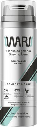 Wars Wars Expert for Men Pianka do golenia Comfort & Care - Aloe Vera&Opuntia 200ml