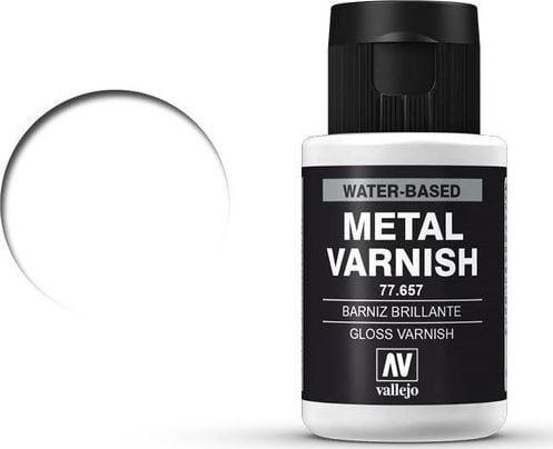 Vallejo Metal Color 77657 Gloss Metal Varnish Vallejo uniwersalny