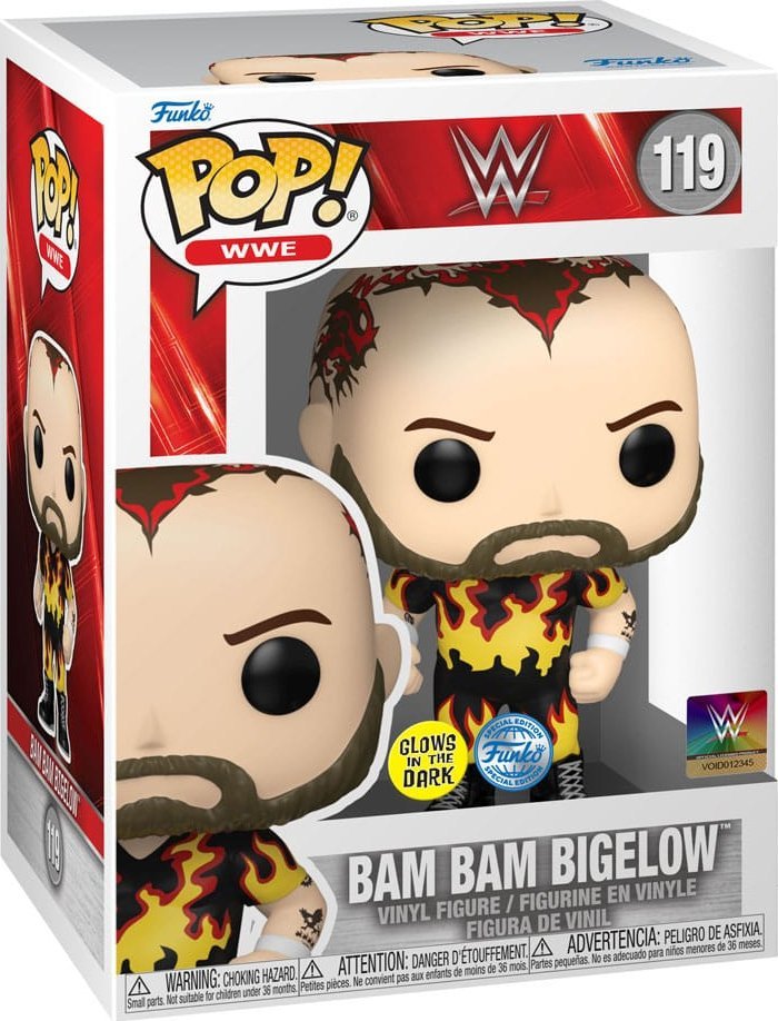 Funko POP! WWE Bam Bam Bigelow 119 Glow