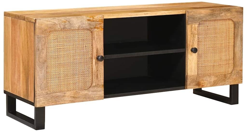 vidaXL Szafka pod telewizor Brązowy 105 x 33,5 x 46 cm Drewno mango