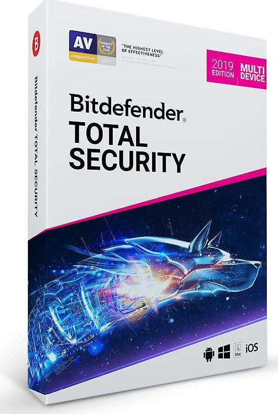 Bitdefender Total Security 2019 na 5 urządzeń na 36 miesięcy (BDMD-N-3Y-5D)