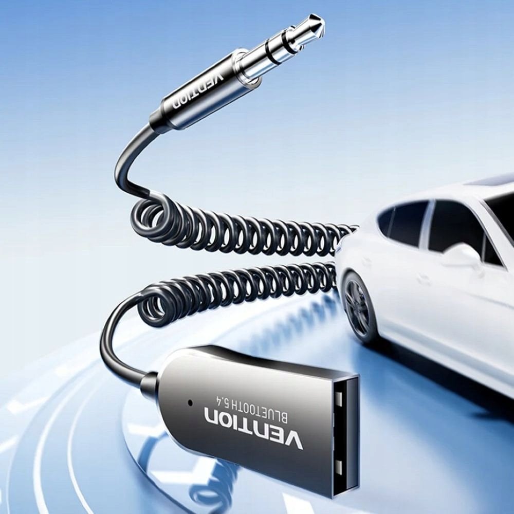 Transmiter FM Vention Odbiornik audio USB Bluetooth do samochodu