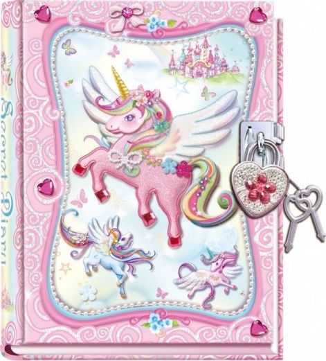 Pulio Pecoware Pamiętnik na kłódkę Jednorożec