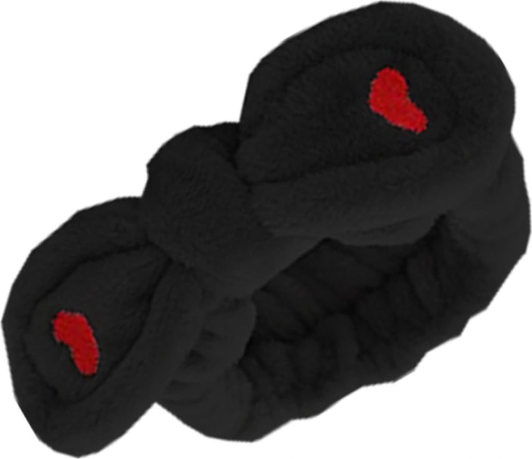 eCarla Opaska kosmetyczna Serduszna Czarna OPK11CZ