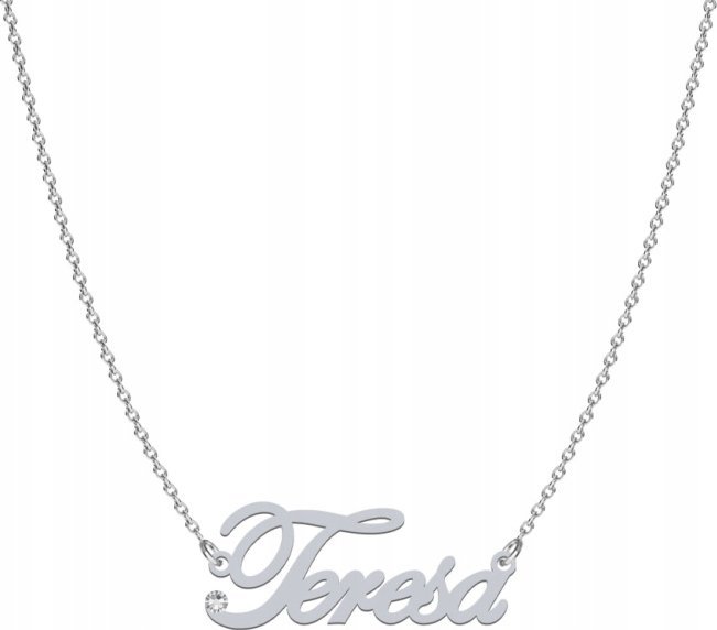 Radziszewska Jewellery Naszyjnik z imieniem TERESA srebro925 Dedykacja