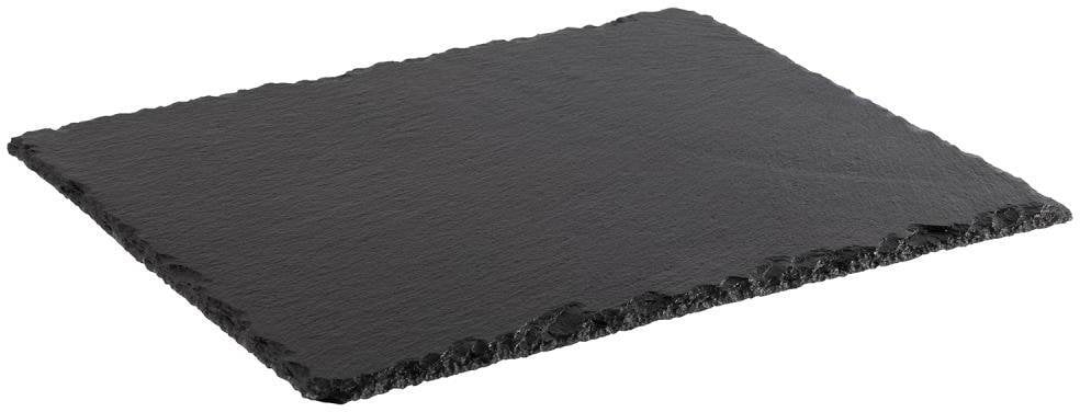 APS Płyta łupkowa naturalna (B)325 x (T)265 mm, antracyt Materialstärke 6-9 mm, nóżki chroniące meble przy - 1 Stück (991)
