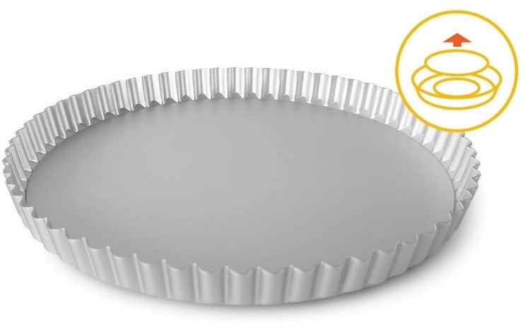 Tart form with removable base Professional O25x2 5cm 8006043022940