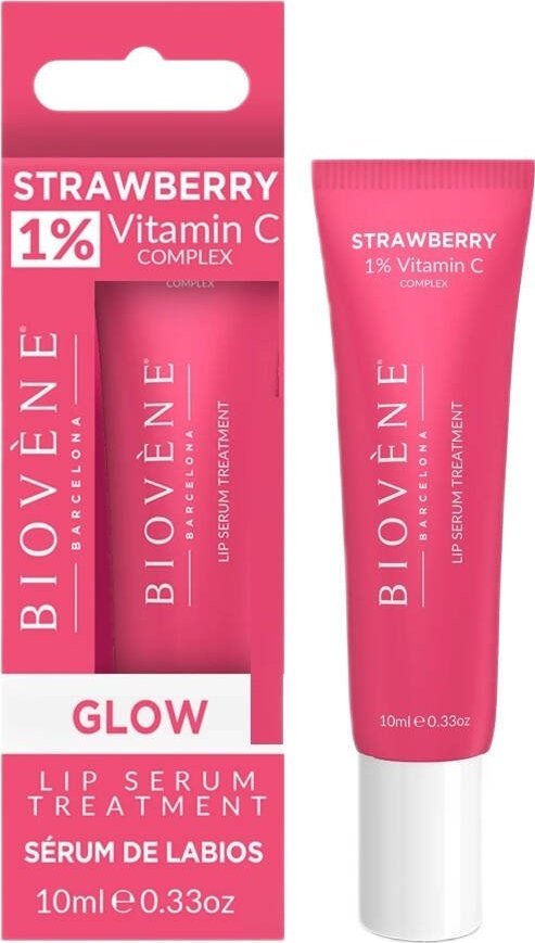 Biovene Biovene Strawberry Lip Serum Treatment rozświetlające serum do ust z 1% witaminy C 10ml