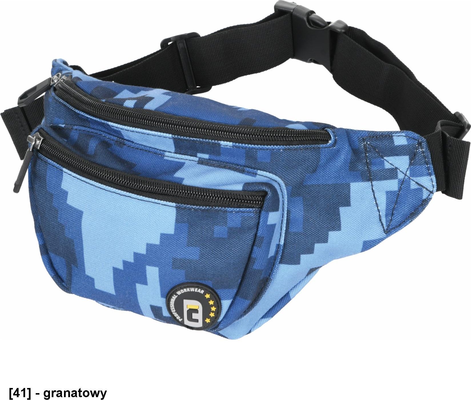 CERVA NEURUM torba-nerka - atrakcyjna torba na talię z trzema przegródkami - granatowy.