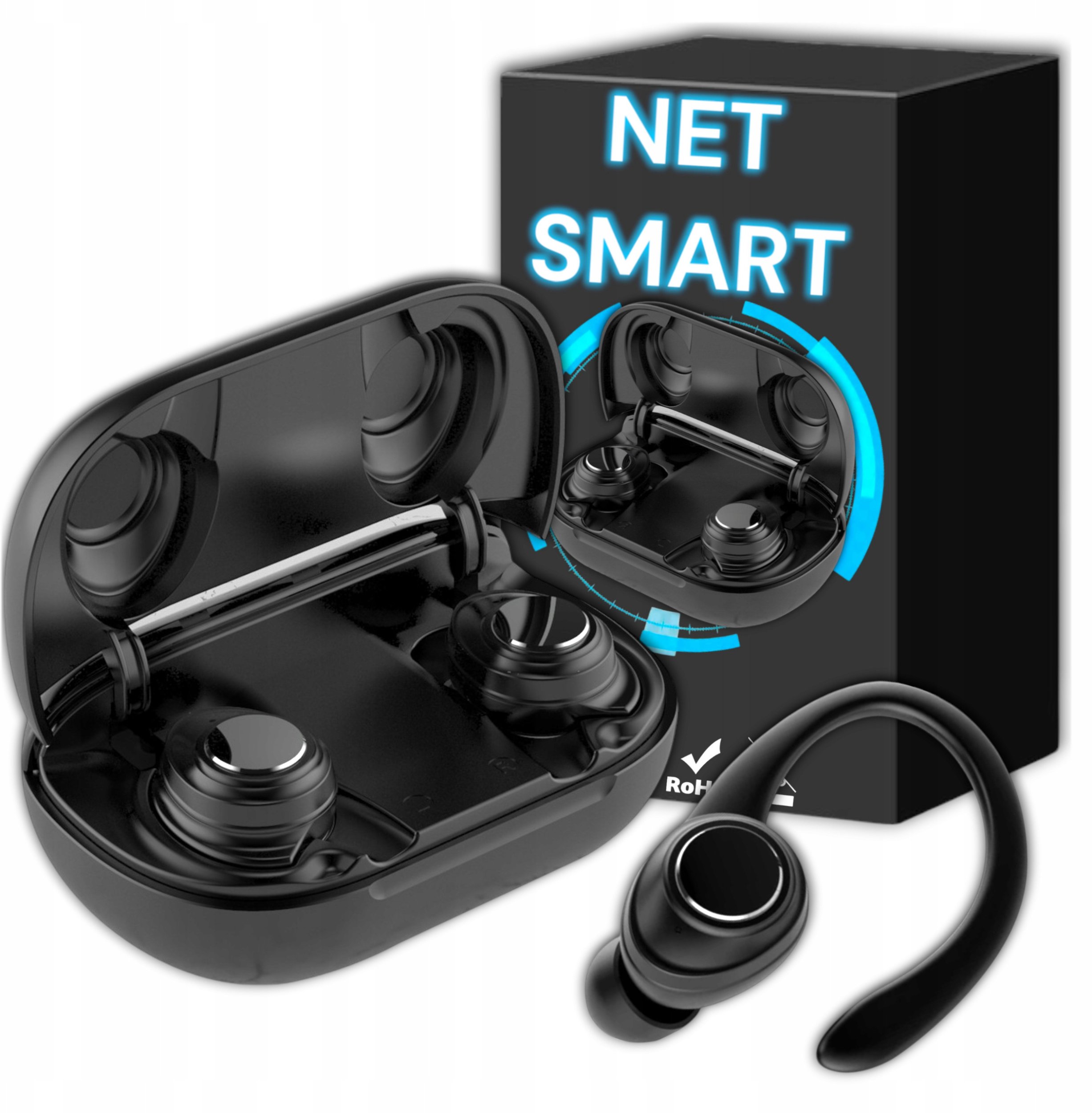 SŁUCHAWKI BEZPRZEWODOWE DO BIEGANIA DOUSZNE ZAUSZNE NA SIŁOWNIE BLUETOOTH 5