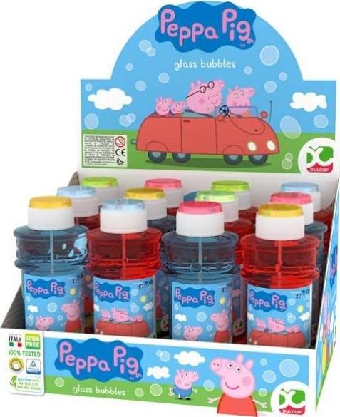 Dulcop Bańki mydlane glass Peppa pig 300ml (12szt)