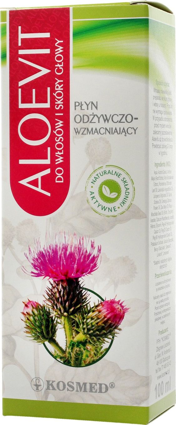 Kosmed Kosmed Aloevit Płyn odżywczo-wzmacniający do włosów i skóry głowy 100ml