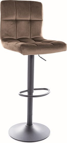 Signal HOKER C-105 VELVET CZARNY STELAŻ / CIEMNY BEŻ BLUVEL 40