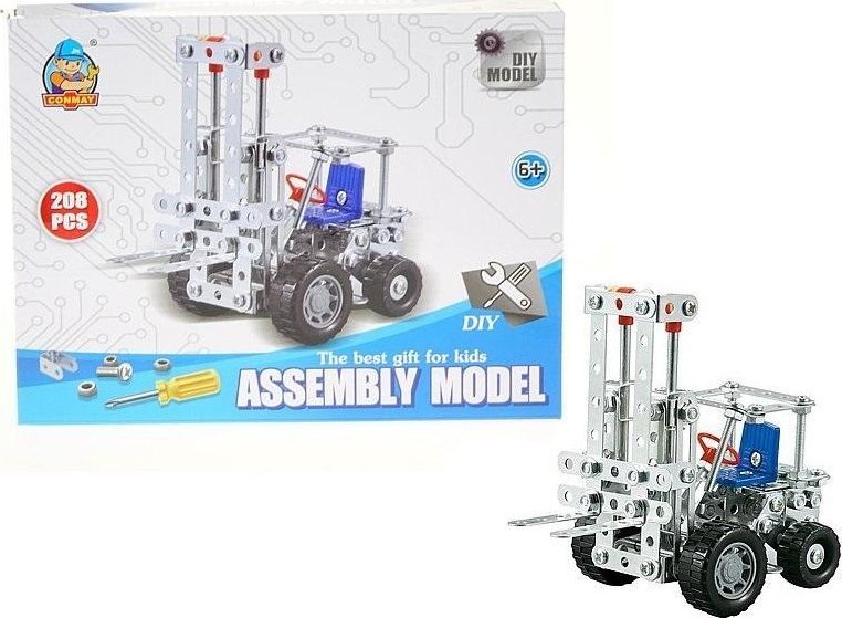 Klocki metalowe do skręcania 206el 24x18x5cm