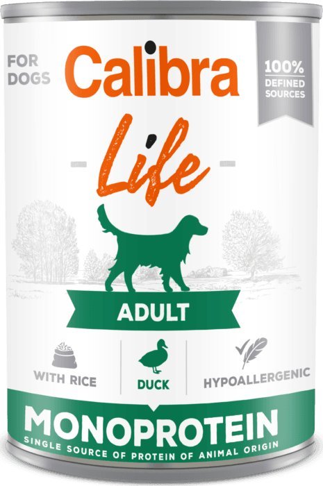 Calibra CALIBRA Dog Life Adult Duck with Rice 400g