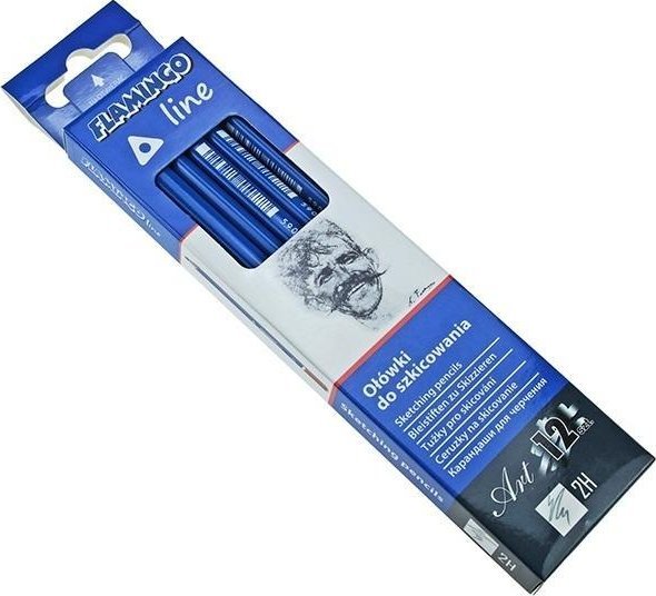 Ołówki do szkicowania trójkątne 2H 12szt