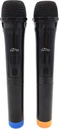 Mikrofon Media-Tech ACCENT PRO - Dwa mikrofony bezprzewodowe z odbiornikiem USB do głośnika z funkcją karaoke