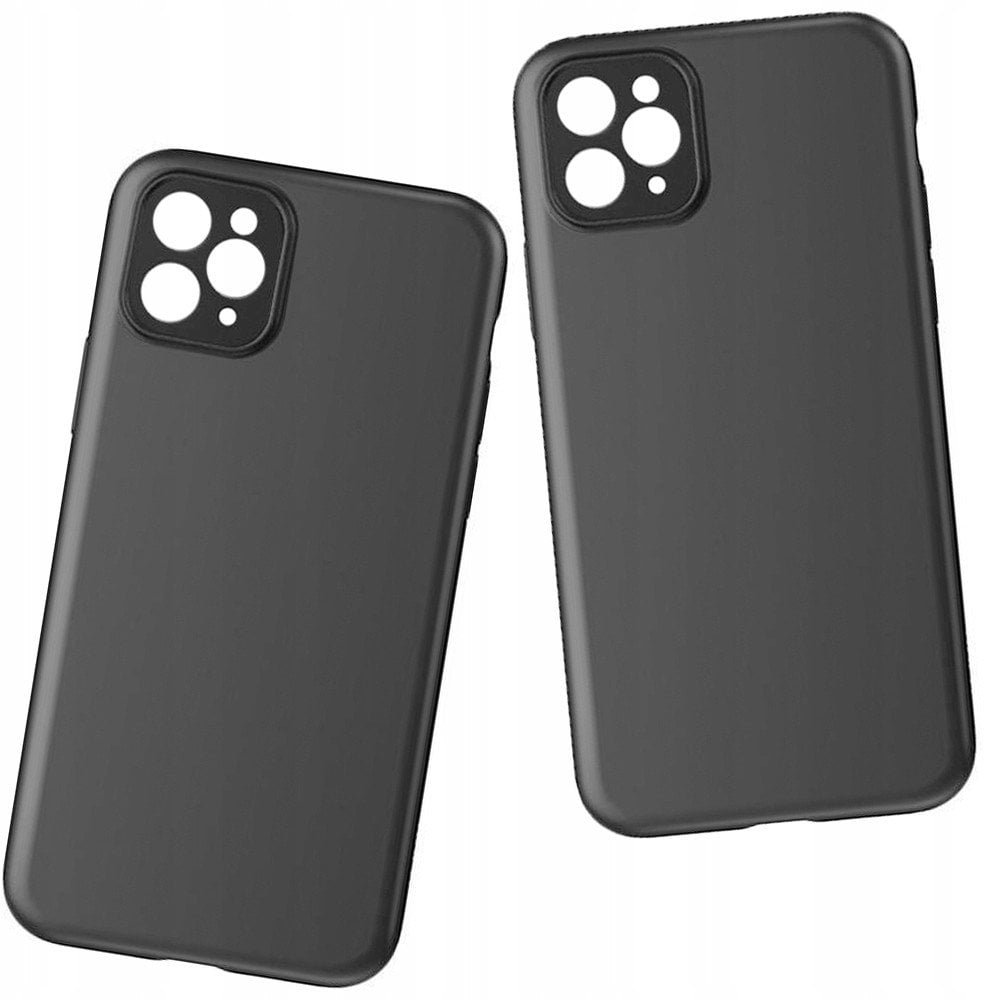 Soft Case etui do Xiaomi Redmi 11A / Poco C55 / Redmi 12C cienki silikonowy pokrowiec czarne