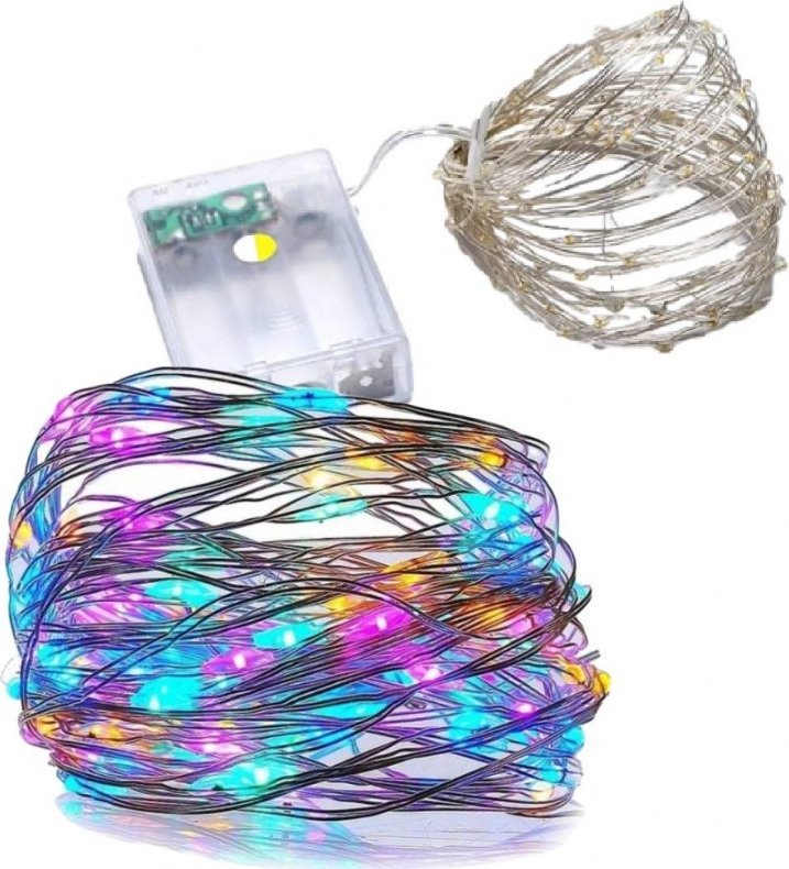 Lampki choinkowe PrzydaSie Lampki Druciki Choinkowe 100 Led Na Baterie Diody