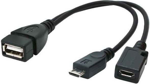 Adapter USB Gembird Czarny (A-OTG-AFBM-04)