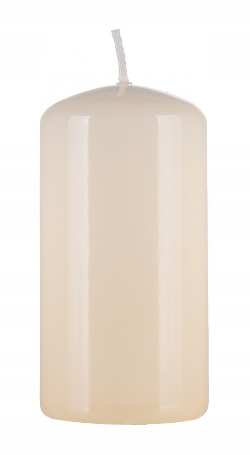 Donau Home Świeca słup Standard Gloss, 50x100mm, kremowy
