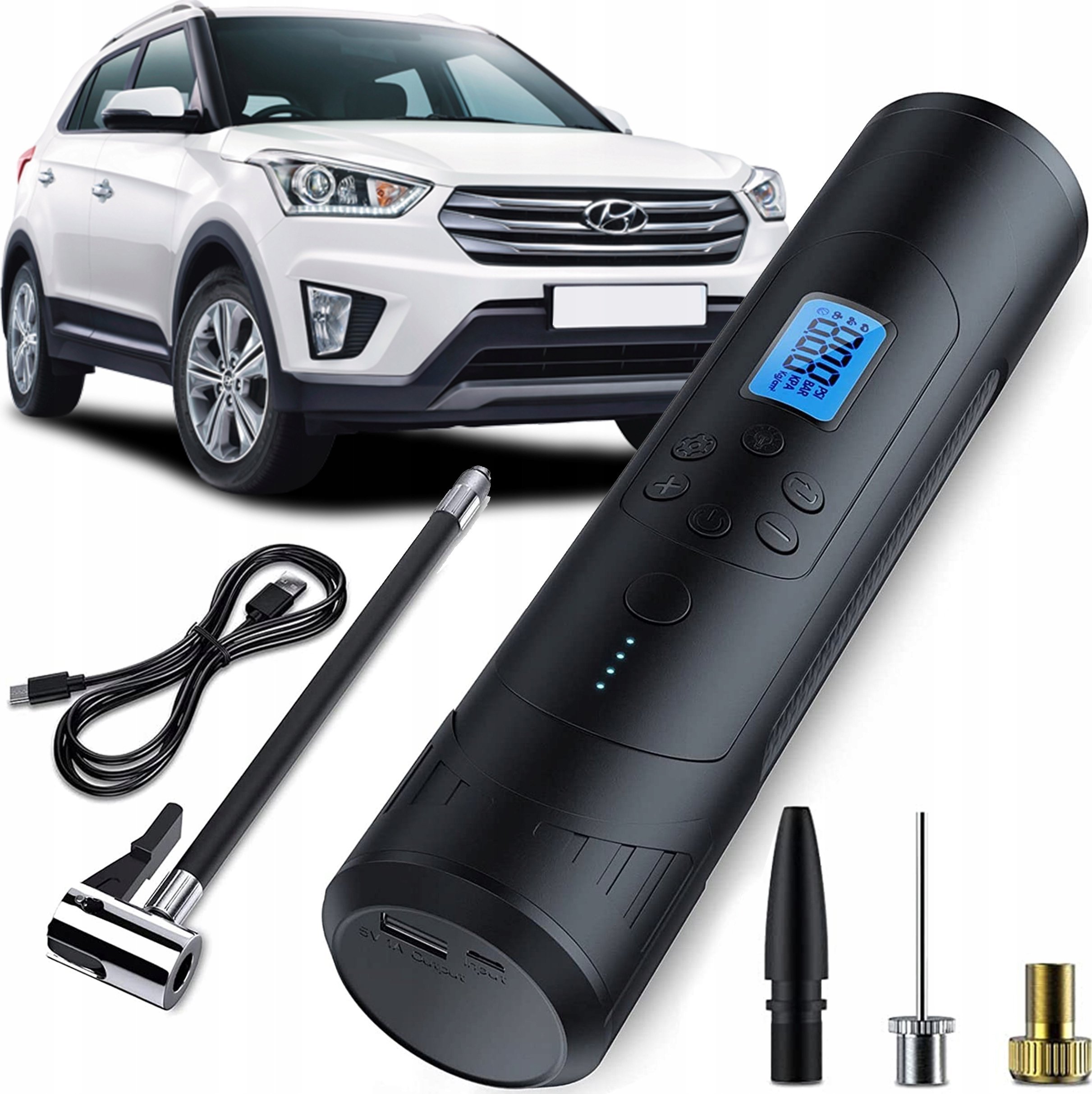 Kompresor samochodowy Gotel A24B Akumulatorowe