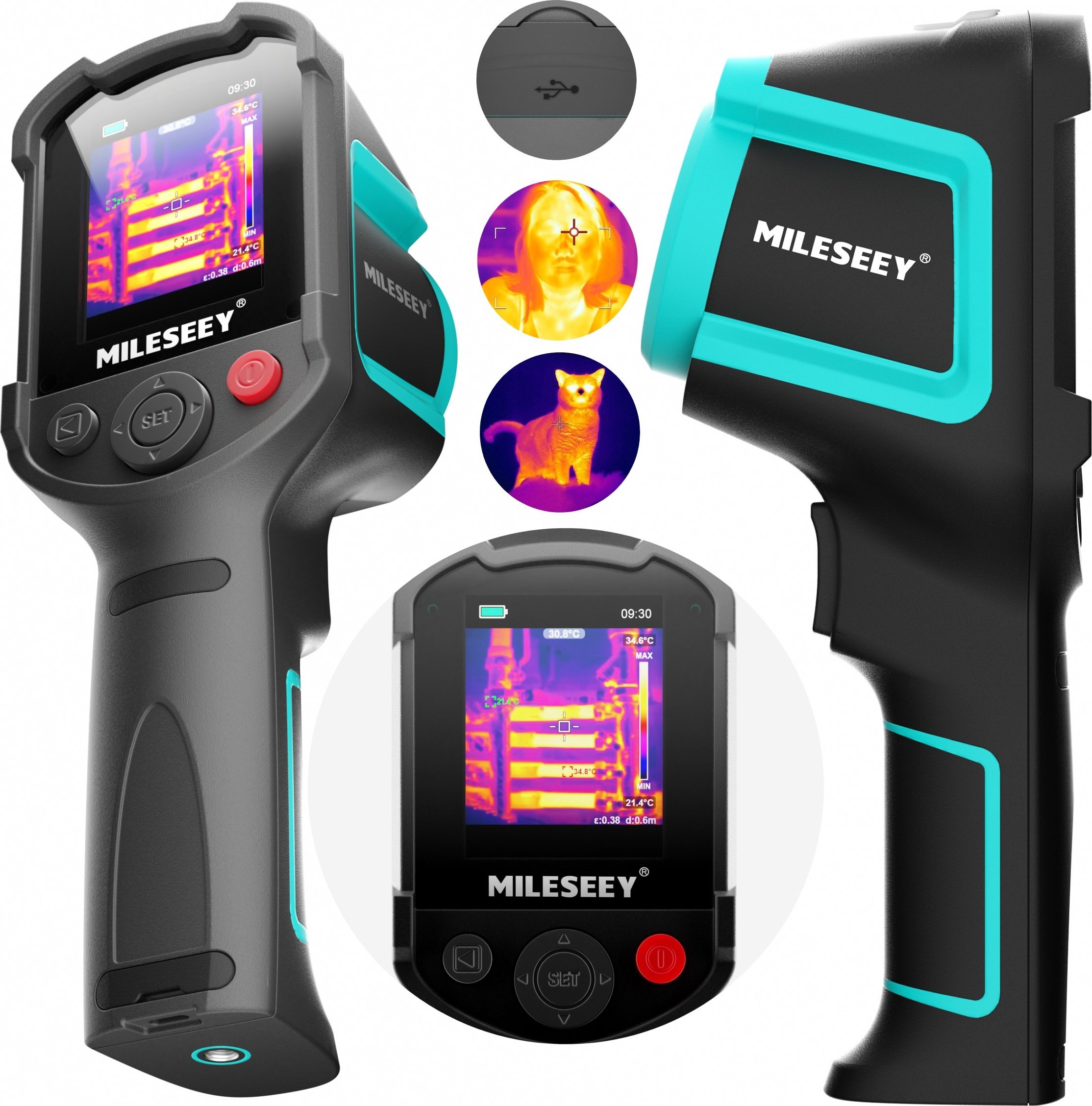 KAMERA TERMOWIZYJNA PRO -20 +550 USBC POŁĄCZENIE PC LCD 2.8" ALARM 9h PRACY