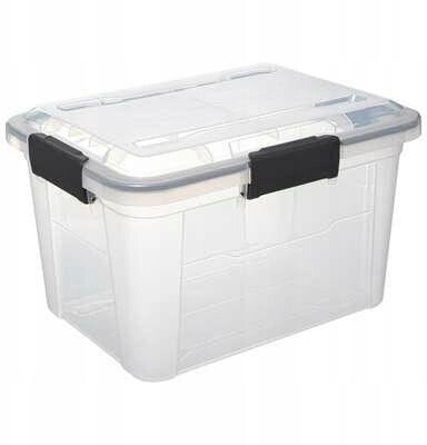 Pojemnik plastikowy z pokrywą PROTECT, 18 l