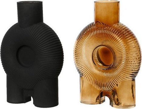 Kaemingk Wazon szklany na kwiaty dekoracyjny 21 x 30 cm 1szt