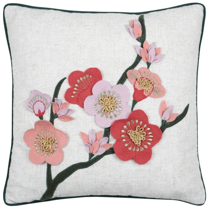 Poduszka dekoracyjna ze zdobieniem, SCARLETT, 40 x 40 cm