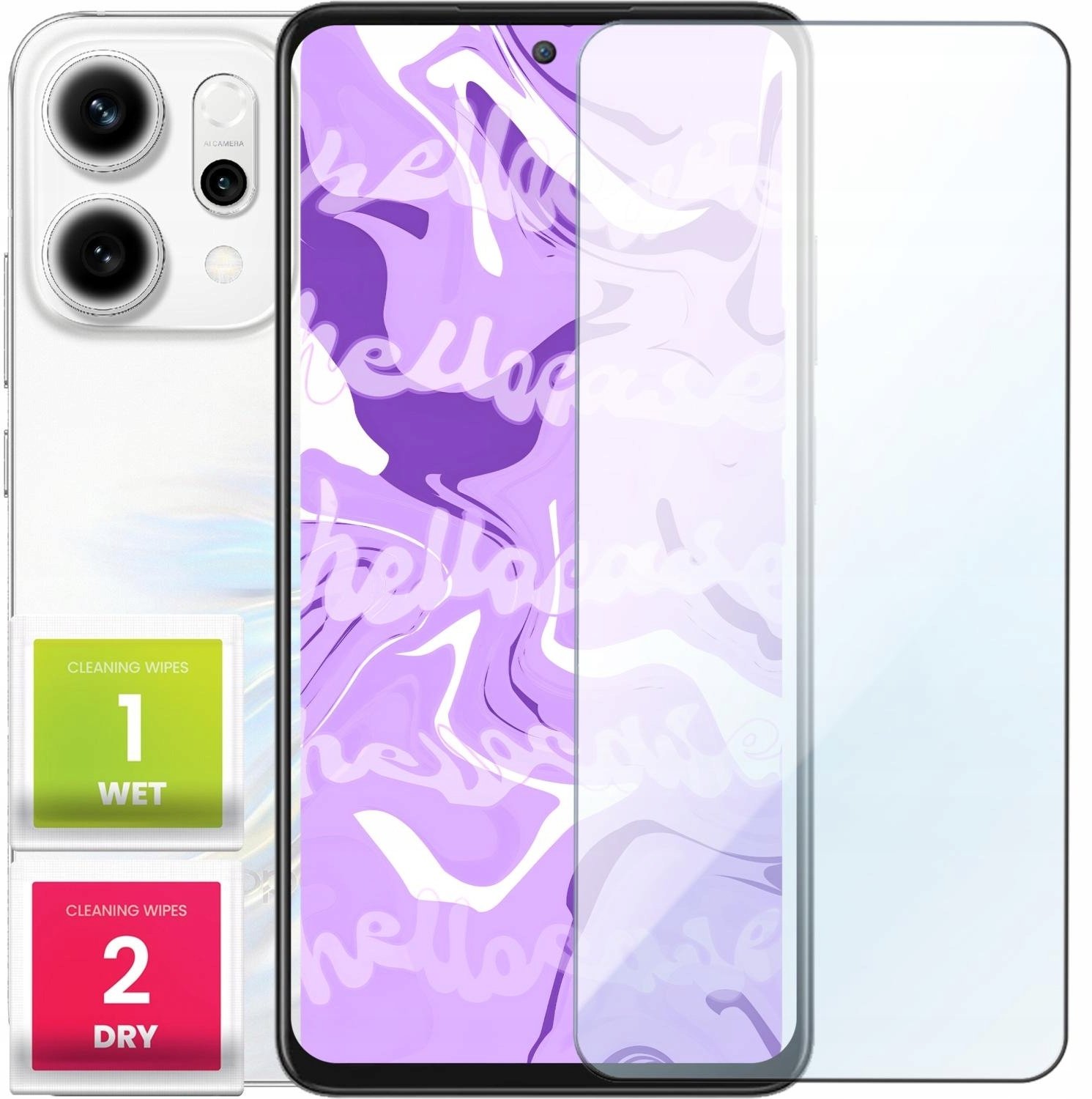 Szkło Hartowane Do Oppo Reno14 Pro (Płaskie, 2.5D, Szybka, 9H, Ochronne)