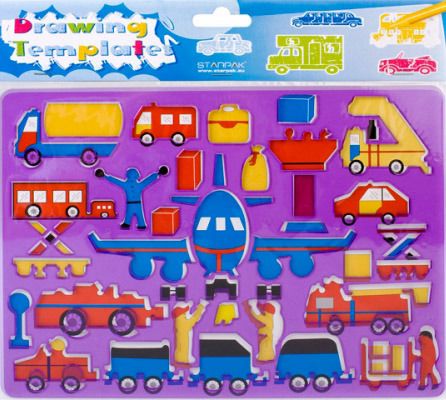 Starpak Szablony rysunkowe Auta