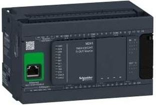 Schneider Sterownik programowalny 24I/O PNP tranzystorowe Ethernet/CANopen Modicon M241-24I/O (TM241CEC24T)