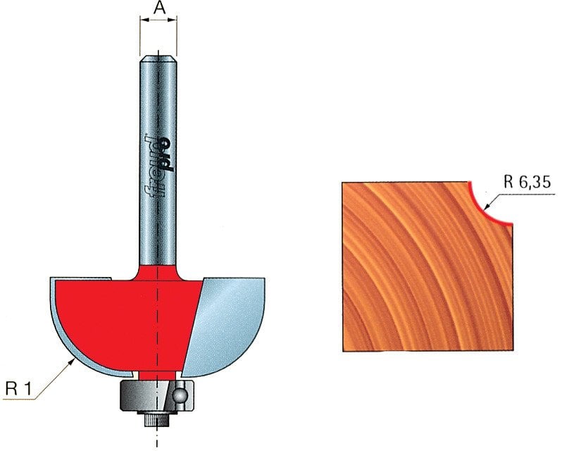 Frez 30-10206P 22,2X54,7X6,0 R6,35