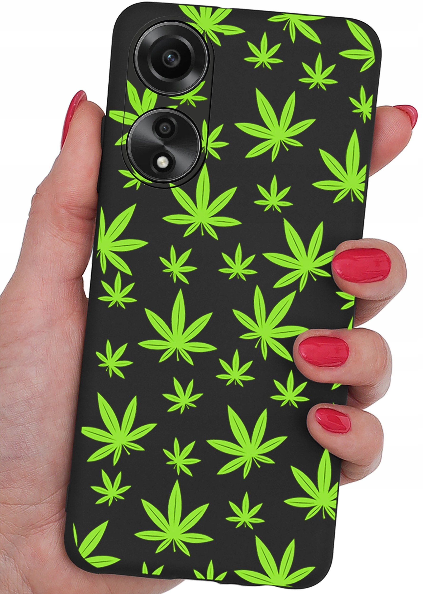 ETUI do Oppo A78 4G CASE WZORY SOFT MATT PLECKI + SZKŁO 9H