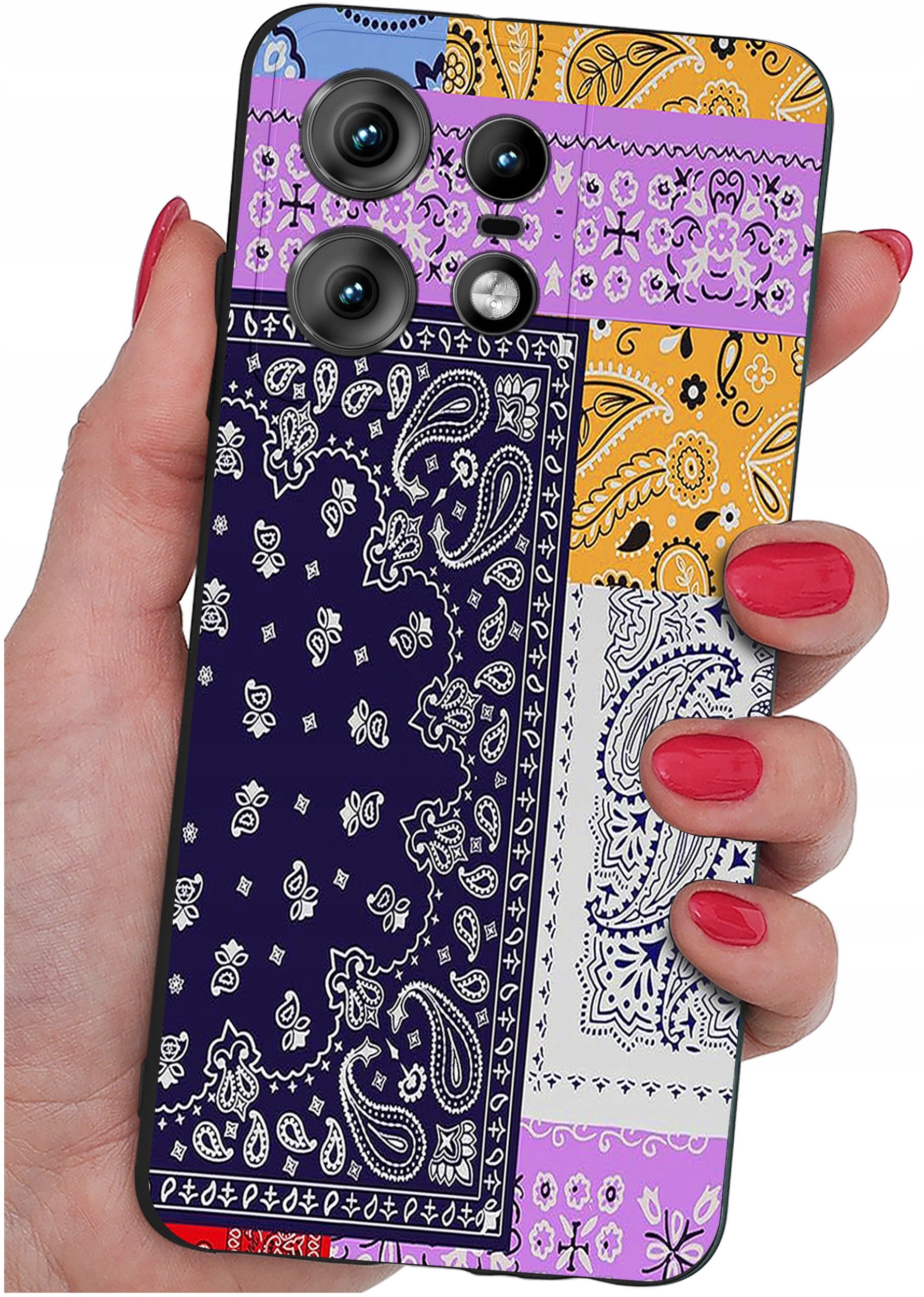 Etui do Motorola Moto EDGE 50 Pro WZORY |SILIKONOWE MATT CASE