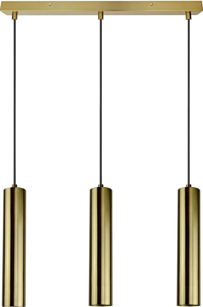 Lampa wisząca Polux Nowoczesna LAMPA wisząca NAPOLI 318718 Polux minimalistyczny zwis na listwie złoty
