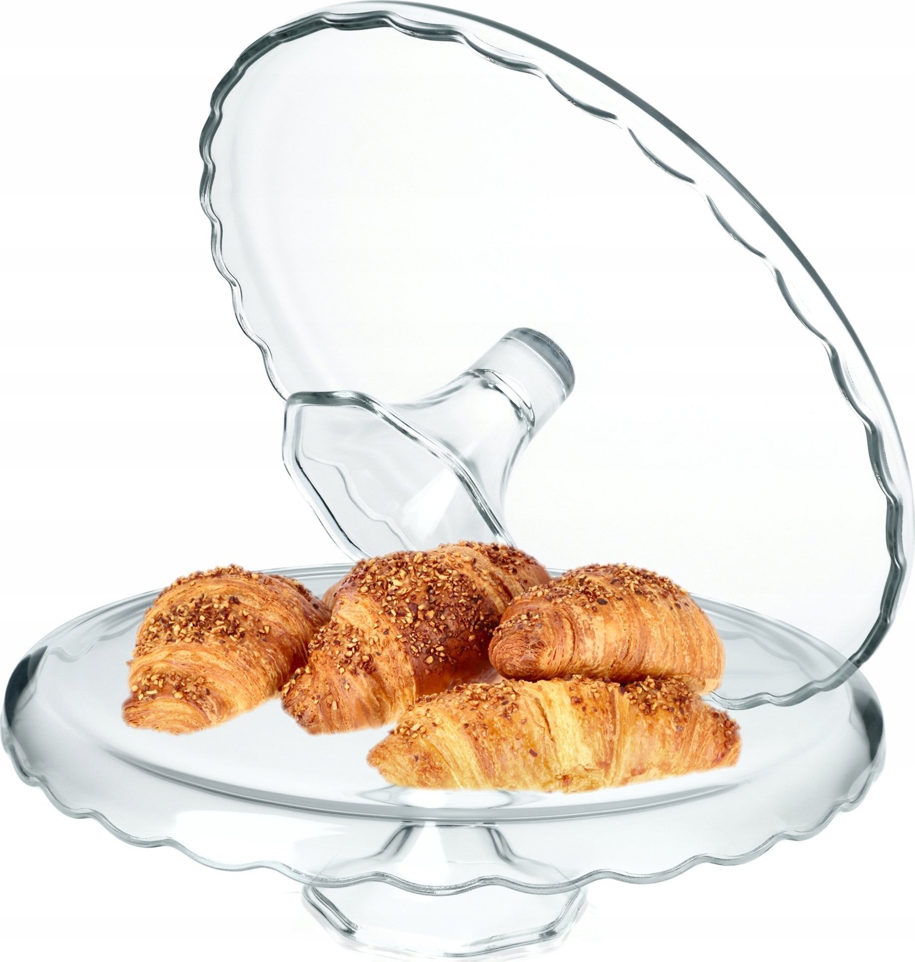 Kadax Patera Na Ciasto Szklana 32cm Tort Owoce Ciasta
