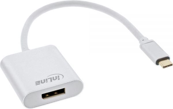 Adapter USB InLine USB-C - DisplayPort Biały (64102S)