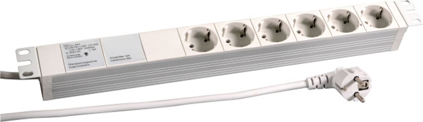 Kabel zasilający Triton EFB Elektronik 691689K rozgałęziacz 2 m 6 x gniazdo sieciowe Wewnętrzna Szary